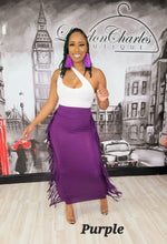Load image into Gallery viewer, FRINGE MAXI SKIRT