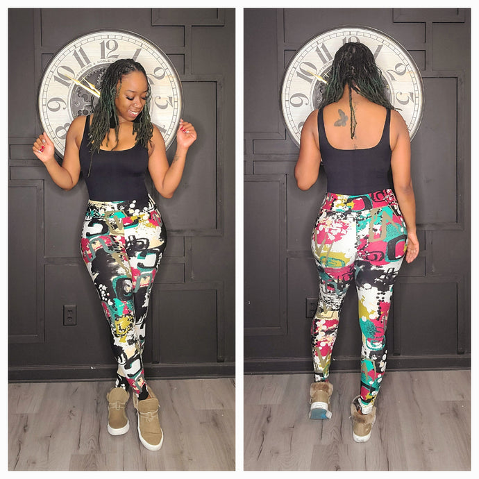 FLOWER CUT OUT LEGGING