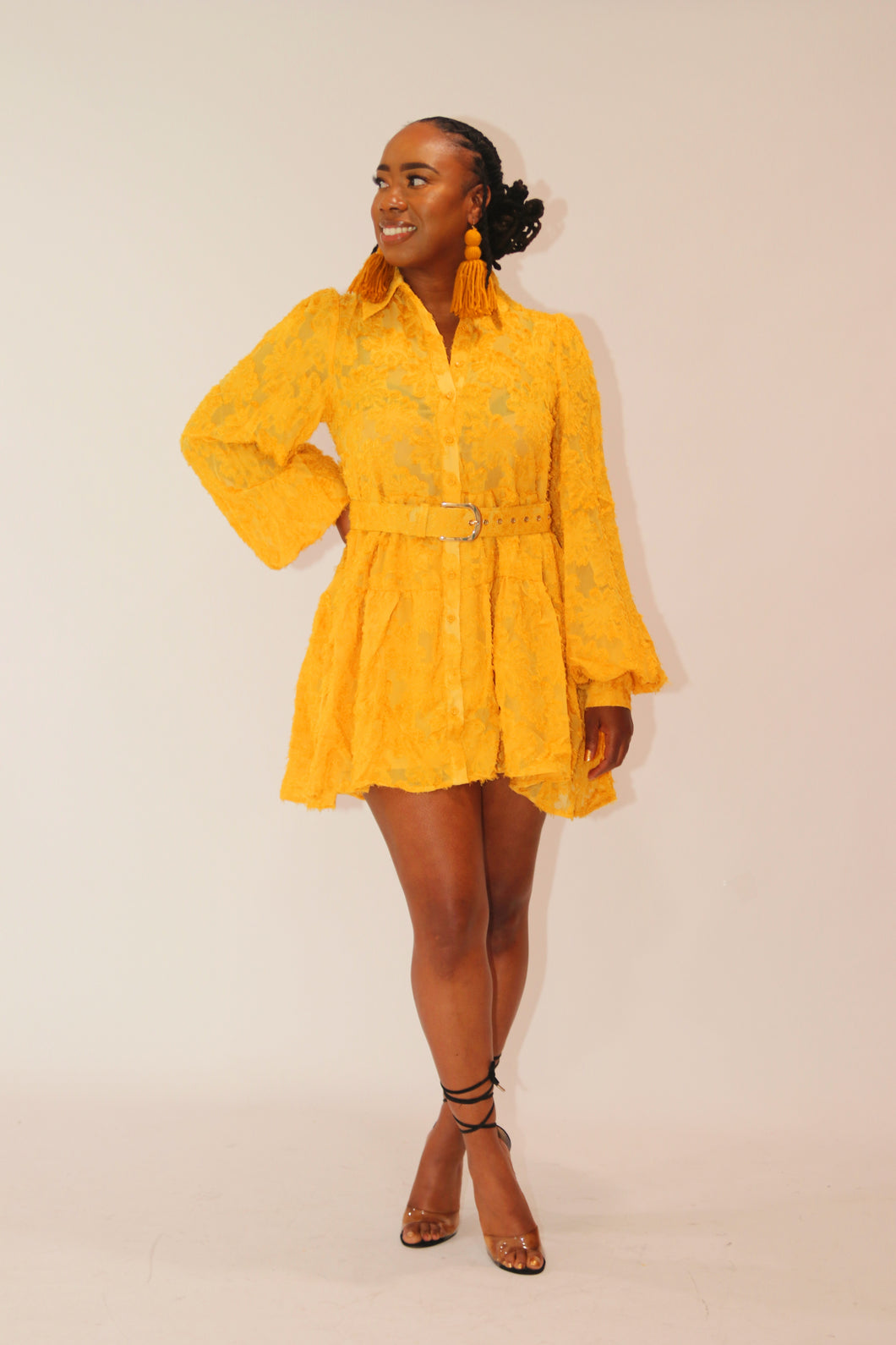 ADDISON DRESS ( MUSTARD )