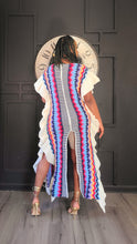 Load image into Gallery viewer, MOROCCAN DRESS / CARDIGAN BLUE
