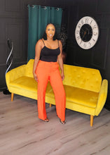 Load image into Gallery viewer, EDGY WIDE LEG PANTS [ ORANGE ]
