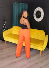 Load image into Gallery viewer, EDGY WIDE LEG PANTS [ ORANGE ]
