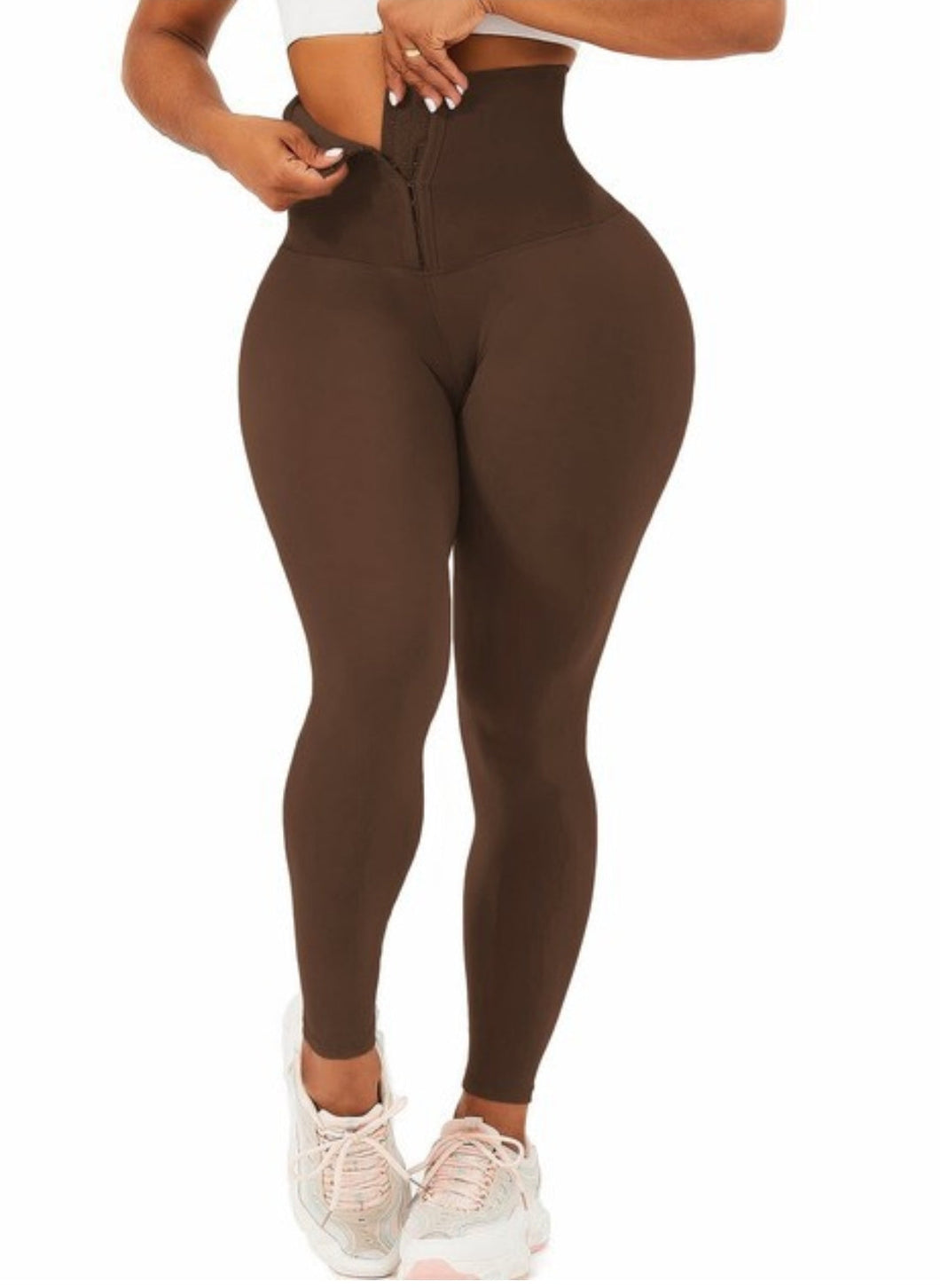 CORSET LEGGINGS ( BROWN)